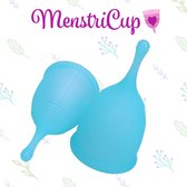 MenstriCup menstruatiecup set blauw maat S + L