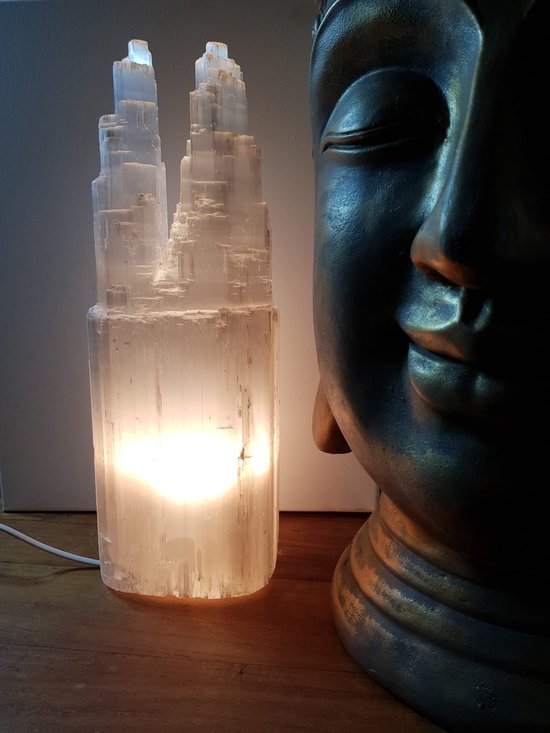 Seleniet Lamp Double Tower groot 40 tm 45 cm | bol