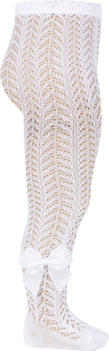 Cóndor Maillot Opengewerkt Grosgrain Strik | 2530/1 | Wit | 12-18 mnd | maat 1