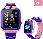 Nuvance - 2G Kinder Smartwatch met Belfunctie - GPS Horloge Tracker Kind - Smartwatch Kinderen - Kinderhorloge Jongen en Meisje - Kids - SW70 - Roze
