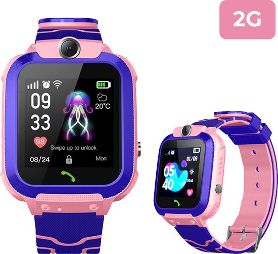 Nuvance - 2G Kinder Smartwatch met Belfunctie - GPS Horloge Tracker Kind