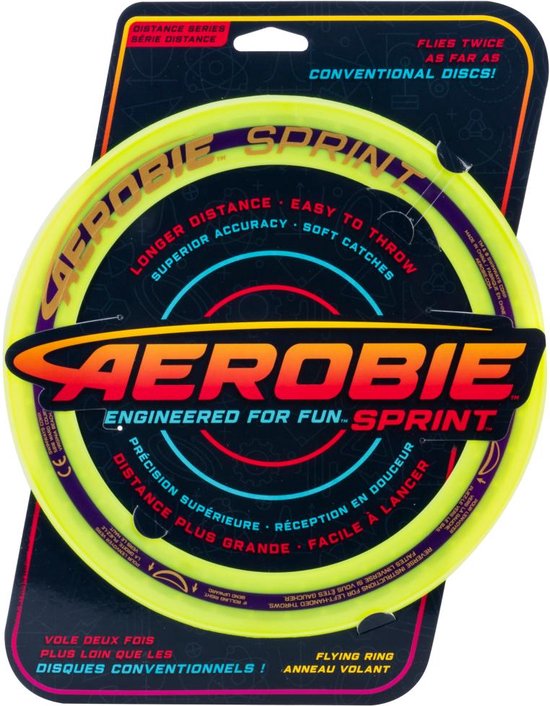 Aerobie - Sprint Flying Ring 25 cm - Yellow | bol.com