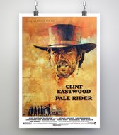 Poster Film Pale Rider 1985 - Clint Eastwood - Filmposter extra dik 200 gram papier