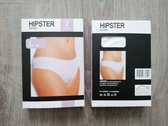 Dames Hipster, 3x2-pack, Wit, Maat M