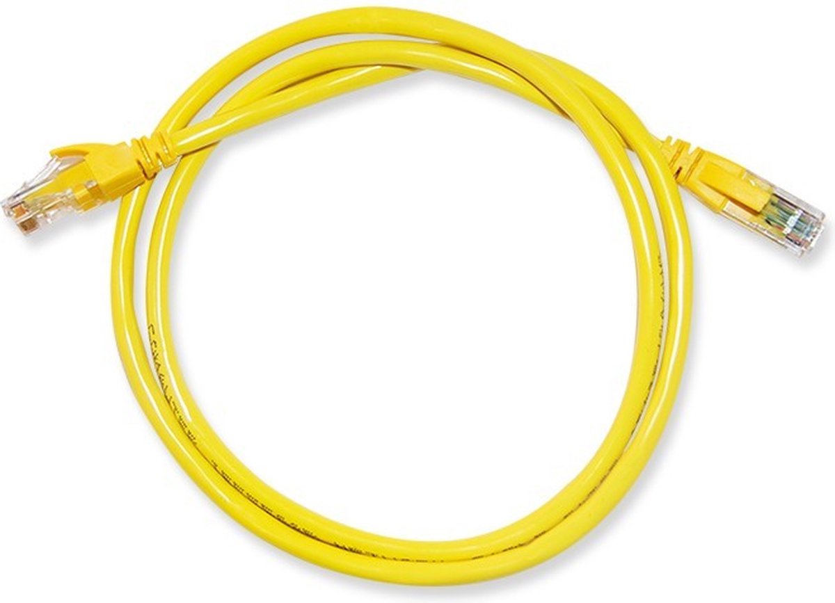 BasicTeQ: INCA ICAT6-03TS CAT6 RJ45 3 m netwerkkabel U/UTP (UTP) Geel 1000BASE-TX support Solid, 0.57 mm Cat6 performance up to 250MHz