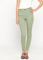 LOLALIZA Slimfit broek - Khaki - Maat 44