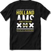 Amsterdam - Holland | TSK Original & vintage | T-Shirt Heren - Dames | Geel | Perfect Cadeau Shirt | Grappige Spreuken - Zinnen - Teksten | Maat XXL