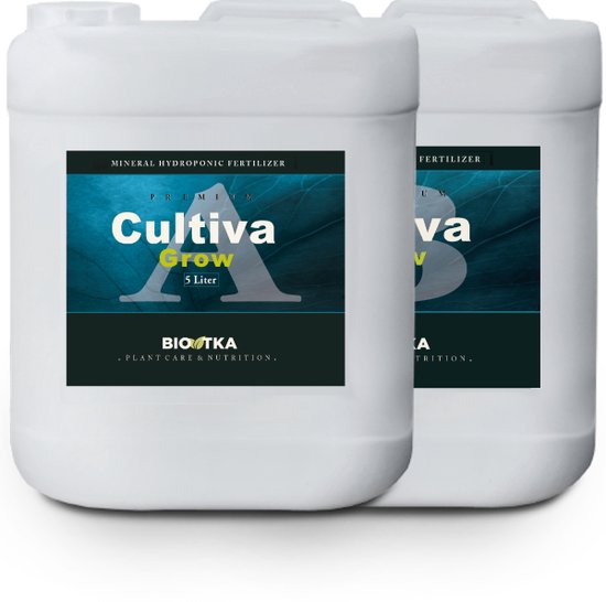 BioTka HYDRO CULTIVA GROW A + B 5 Ltr. Groei (set) plantvoeding -  biologische voeding... | bol