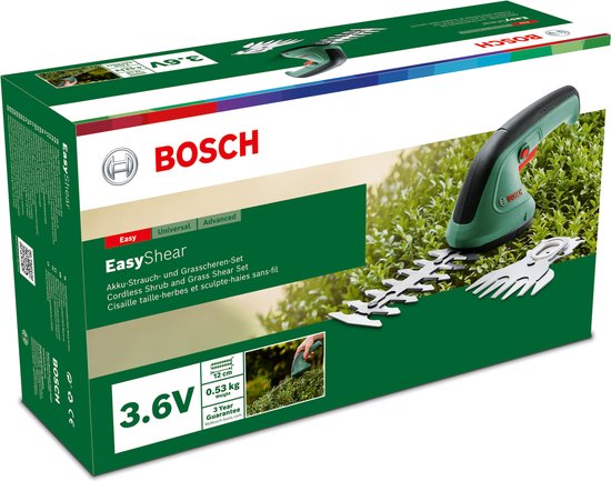 Bosch EasyShear Grastrimmer - Buxusschaarmes (12 cm) - grasschaarmes (8 cm) van Bosch — afbeelding 4
