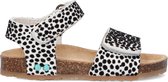 Bunnies JR 222408-500 Meisjes Sandalen - Wit/Print - Imitatieleer - Klittenband