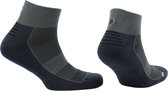 Norfolk - Sportsokken - Eco-vriendelijke REPREVE® Sokken - Dubbellaagse Wandelsokken voor maximale Pasvorm en Comfort - 2 paar - Enkelsokken Heren - London - Grijs-Zwart - Unisex -
