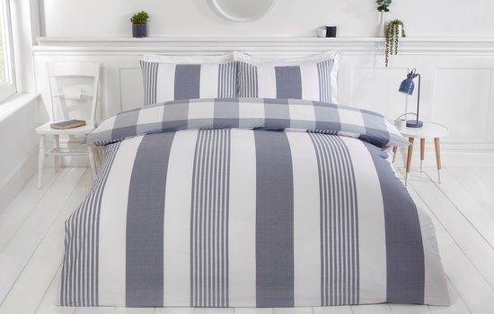 Housse de couette Chambray denim Lit-jumeaux