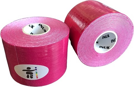 Inuk Kinesiotape 2 rollen Rozen 5m*5cm - Premium Tape - Topsport - Preventie - Blessures - Multisport - Fysio Tape