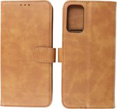 Samsung Galaxy M52 5G Hoesje - Book Case Telefoonhoesje - Kaarthouder Portemonnee Hoesje - Wallet Cases - Bruin