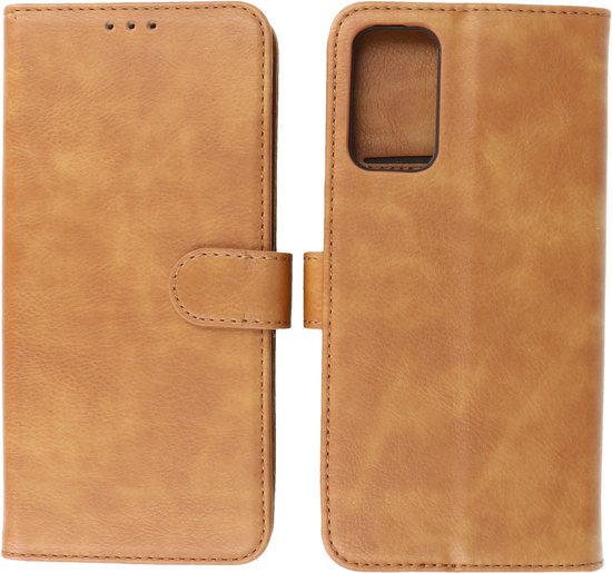 Samsung Galaxy M52 5G Case - Book Case Phone Case - Card Holder Wallet Case - Wallet Cases - Marron