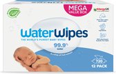 WaterWipes Billendoekjes Voordeeldoos 12x60 = 720 babydoekjes