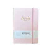 Notebook - pink - pastel - roze 80 gram - A5