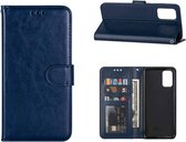 Samsung Galaxy A52 (SM-A525F) - Bookcase Donkerblauw - Portefeuille - Magneetsluiting