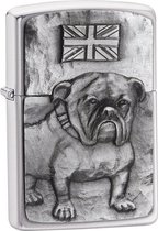 Zippo Stormaansteker | metaal duurzame | zakaansteker vuurstarter | Dog Collection Bulldog embleem