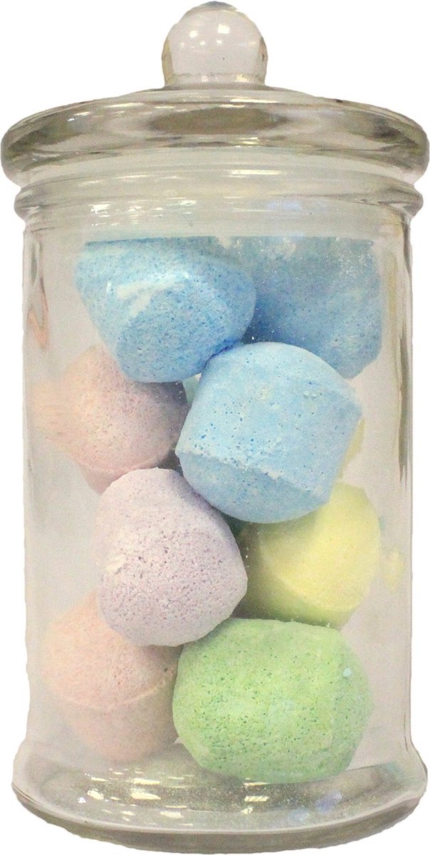 Glazen Klassieke Snoeppot - Voorraadpot - Small - Doorzichtig - 13.5x65.cm