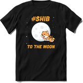Crypto moon hodl Shiba inu T-Shirt | Crypto ethereum kleding Kado Heren / Dames | Perfect cryptocurrency munt Cadeau shirt Maat 3XL