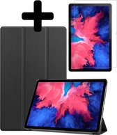 Hoes Geschikt voor Lenovo Tab P11 Hoes Luxe Hoesje Book Case Met Screenprotector - Hoesje Geschikt voor Lenovo Tab P11 Hoes Cover - Zwart