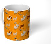 Mok - Koffiemok - Patronen - Lama's - stenen - Mokken - 350 ML - Beker - Koffiemokken - Theemok
