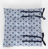 Sissy-Boy - Blauw dutch flower stoelkussen