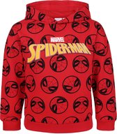 Rode hoodie voor jongens - Spiderman / 104