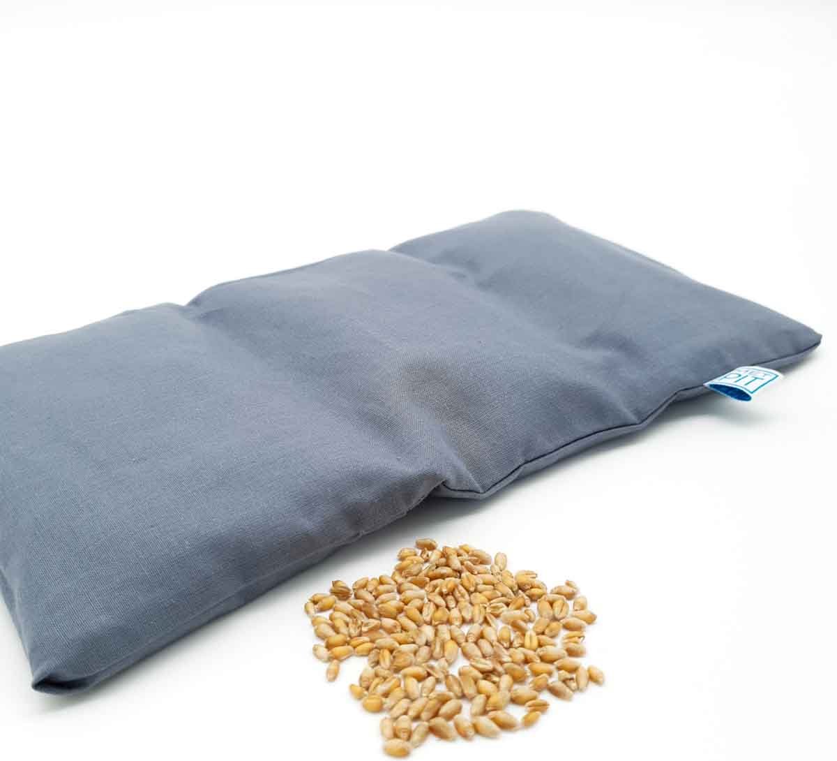 Pittenzak Met Pit! – Wasbare hoes - Tarwe ᯽ Made in NL/BE – ook coldpack ❄ Donker Grijs