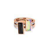 Melano Twisted Stand Tall ringen set -rosekleurig - dames - maat 64