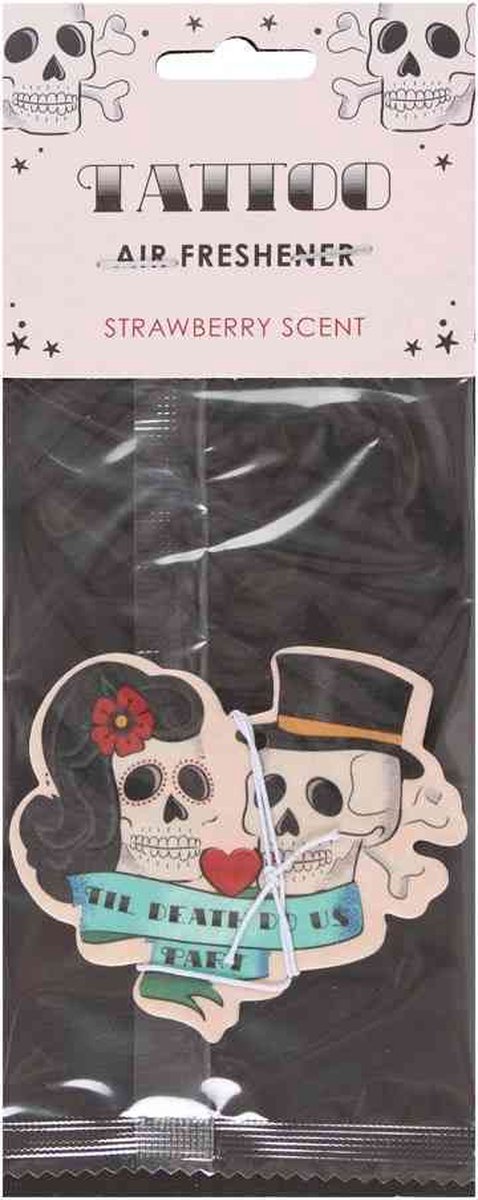 Something Different Luchtverfrisser Tattoo Till Death Skull Strawberry Multicolours