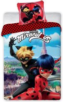 KD® - Miraculous Ladybug - Dekbedovertrek - Eenpersoons - 140 x 200 cm - Katoen