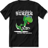 Dino Kinder T-Shirt Jongens / Meisjes  -  Leuk Dinosaurus Cadeau Shirt - grappige Spreuken, Zinnen en Teksten. Maat 158/164