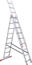 STS driedelige reformladder Banja Luka - B10B3/170 - 3 x 6 treden - 3,65 m