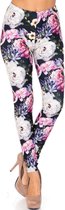USA Fashion - Creamy Soft Legging - Floral Garden Bouquet - Regular