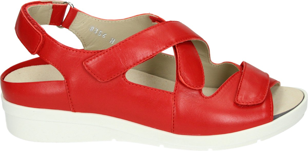 Verhulst 8356-61-30 - Volwassenen Platte sandalen - Kleur: Rood - Maat: 38.5