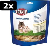 2x MEELWORMEN GEDROOGD 200GR