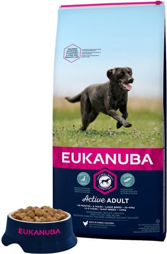 Eukanuba Dog Adult Large Breed - Kip - Hondenvoer - 15 kg