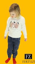 Trui| Kinderkleding Meisjes | Meisjes Kleding | Pinguin | 2 Jaar | 3 Jaar | 4 Jaar | 5 Jaar |6 Jaar