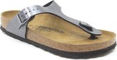 Birkenstock Gizeh Dames Slippers Metallic Black Regular-fit |  Zwart | Imitatieleer | Maat 42