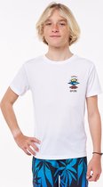 Rip Curl - UV-zwemshirt voor jongens - Search Surflite - Korte mouw - Wit - maat 170cm