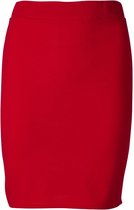 Dames korte rok donkerrood | Maat 164 (M)
