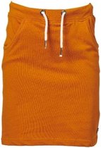 Meisjes terry rok curry met offwhite accenten | Maat 128/ 8Y