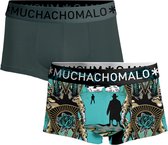 Muchachomalo-2-pack onderbroeken voor mannen-Elastisch Katoen-Boxershorts - Maat M