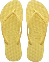 Havaianas Slim Dames Slippers - Lemon Yellow - Maat 35/36