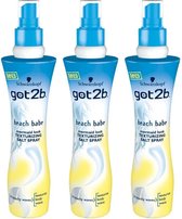 Schwarzkopf Got2b Beach Babe Mermaid Look Texturizing Salt Spray - Pak Je Voordeel - 3 x 200ml