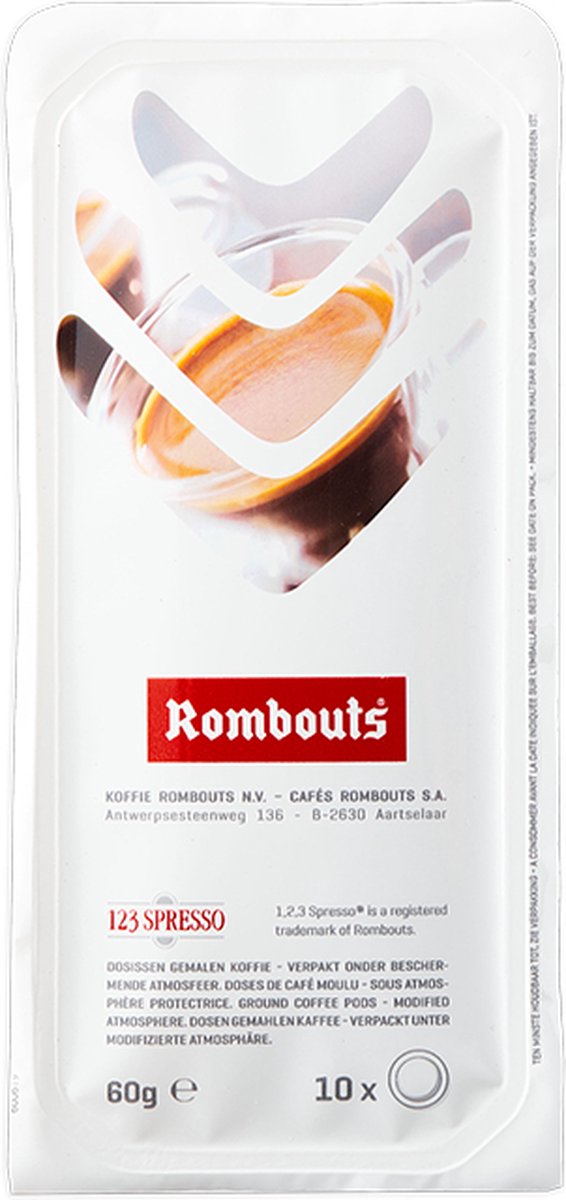Rombouts - Grande réserve peulen - Koffiedosissen - Koffiepads - 12x10pods