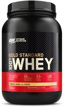 Bol.com Optimum Nutrition Gold Standard 100% Whey Protein - French Vanilla - Proteine Poeder - Eiwitshake - 900 gram (28 servings) aanbieding