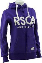 Sweat à capuche RSC Anderlecht violet avec fermeture éclair taille enfant 134/140 (9 à 10 ans)